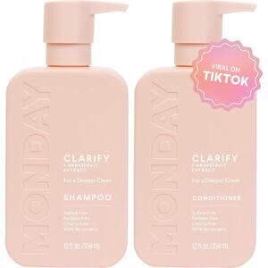 MONDAY HAIRCARE Clarify Shampoo and Conditioner Set Made with Grapefruit Extract